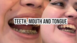 Teeth and tongue fetish
