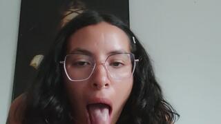 I suck you off and masturbate on the dining room table