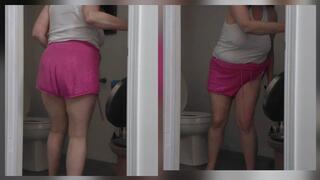 Emergency Run To Pee a Rainstorm Of Urine Loud Explosive Toilet Fart Eruption Yawning and Pulling While Texting You