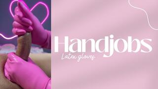 handjobs in pink latex glove