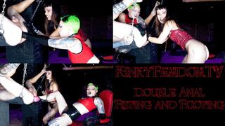 Double Anal Fisting and Footing