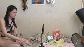 Woman sucks man's dick on camera while friend watches via video call