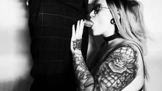 Good Girls Know Their Place - Side View BJ & Big Cumshot