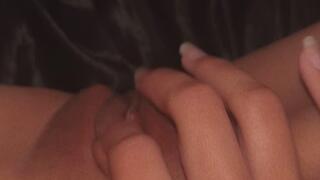 Playing with my wet tiny pussy until I cum for you
