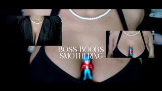 Shrink Cuckold Boss Hidden In Giant Breasts - Breast Smothering