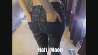 Blue Jeans Twirl and Cum