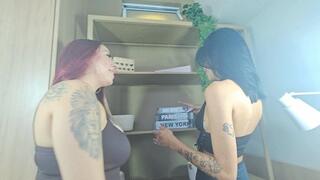 Secret Kiss Between the Shelves – Desire in the Library - By Ariel and Anny - Full Video