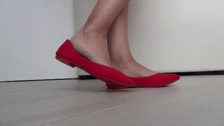 Shoeplay in short nylon socks 2aa
