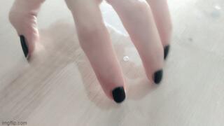 Black nail polish MP4