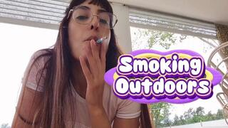 Smoking Outdoors Being Sexy