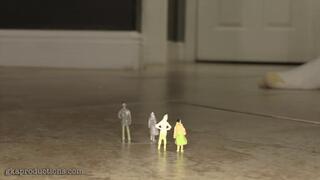 Ebony Amazon Paris Love Dominates Shrunken Employees (HD 1080p MP4)