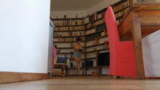 EUROTOUR 2025 Milah Heel Popping Queen on Sexy Burgundy Mule Heels