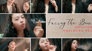 Custom : Facing the Boss Full - Smoking Lots of Marlboro Red - POV - RP