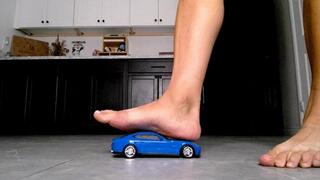 Blue Toy Car Crush