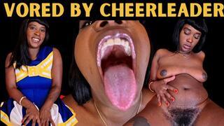 Vored by Cheerleader - A same size vore scene featuring mouth fetish, digestion, role-play, and belly fetish ft Queen Ava - 4K MP4