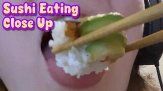ASMR - Closeup Giantess Eating her Sushi