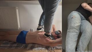 Walking All Over My Slave in Sneakers and Jeans