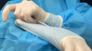 Surgical PPE Glove ASMR from Blue Scrubs