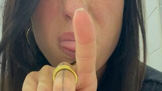 Picking nose and blow nose