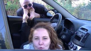 Mrs Thomas offers her feet (mp4)