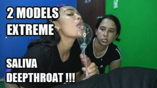 2 MODELS DEEP THROAT SPIT FETISH 250601HA SARAI + JUDY THROATFUCKING EXTREME SALIVA SWAPPING SLOPPY DEEPTHROAT PART (FULL HD MP4 VERSION)