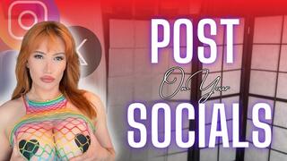 Post on your Social Media