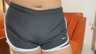 BEATEN BY MY COACH AND HIS BIG COCK IN MY SHORT NIKE TEMPO