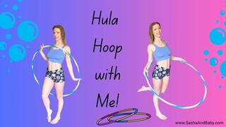 Hula Hoop Flow Art Vlog with Cute Fitness Girl with Abs SFW Solo Athletic Female