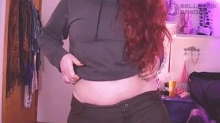 Belly Button Flashing and Teasing
