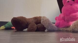 Teddy Bear Slippers Trample My Teddies– Soft Crush with Power