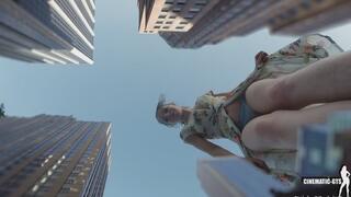Giantess Vanessa - City POV VFX 2