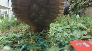 Nicoletta's Playful Afternoon in the Park: The Woman Who Found Joy in Stepping on Tiny Toy Soldiers 1080HD