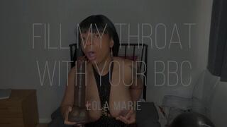 Fill my throat with your BBC