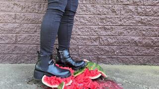 Watermelon Crush In Black Boots