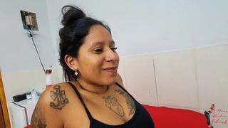 Foot worship and gagging, by Anita Perversa and Slave Natally, FULL HD