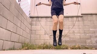 Combat Boots Jump Rope