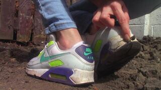 Wrecked Muddy Airmax Sneakers & Socks (mkv)