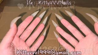 Hard Scratching on Cardboard with my 100% Natural Sharp Claws