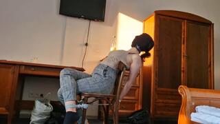 Mily chairtied for the first time