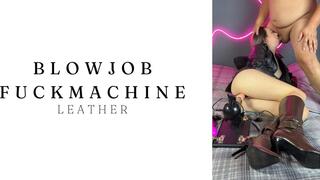 blowjob and fuck machine leather