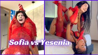 That's My Man! Sofia and Yesenia find out they are dating the same guy and the thighs come out ot squeeze the other into submission