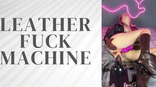 leather fuck machine and vibrator