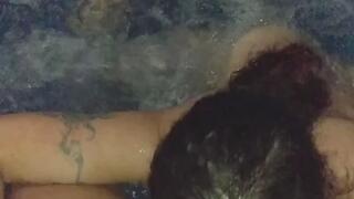 Licking my pussy and fingering my belly button