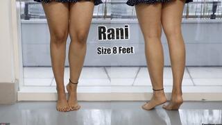 Rani showcases calf raises with her sexy Indian Feet
