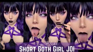 Short Goth Girl JOI