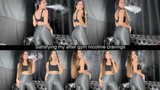 Satisfying my after gym nicotine cravings