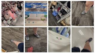 ASMR Shopping Bra focus at diff stores