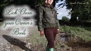 Lick Clean your Owner's Boots