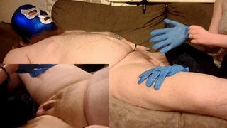 Soapy Latex Gloves Handjob