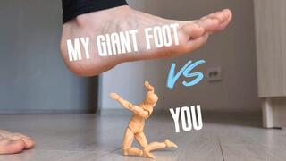 My giant foot vs you